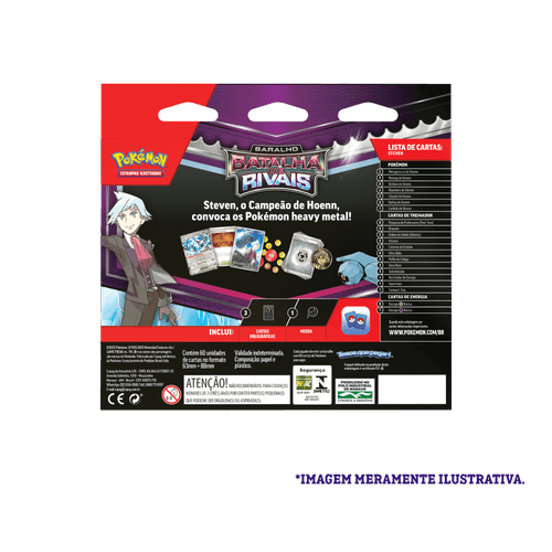 Pokemon TCG Rival Battle Deck-- Steven - Back_PTBR